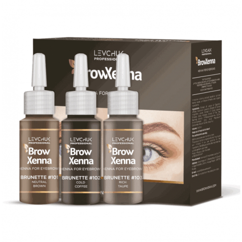  Henna i koloryzacja BrowXenna Set 3 Brunette zestaw 101, 102, 103 Brow Xenna 388.55 - 1