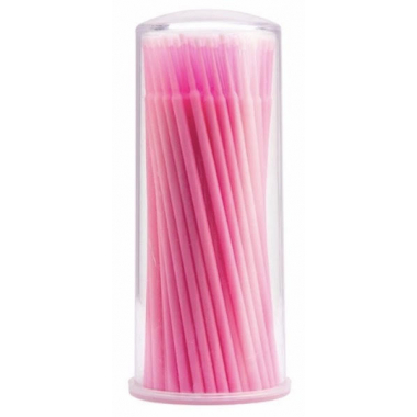  Applicators and brushes Pink Micro-brushes - 100 szt Lashes Mania 13.592 - 1