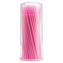 100 db Pink Microbrushes