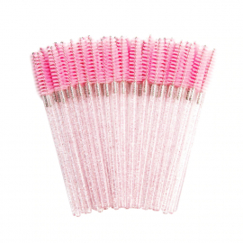50 spazzolini da denti rosa/glitter