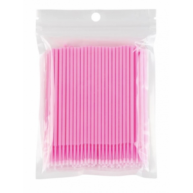  Applicators and brushes Pink Micro-brushes - 100 szt Lashes Mania 11.390499 - 1