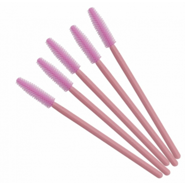  Applicators and brushes Silicone brushes pink for eyelashes and eyebrows  - 50szt Lashes Mania 21.2415 - 1