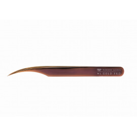 GOLD PRO Curved Tweezers by Wonder Lashes