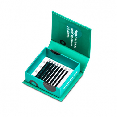  Eyelashes in pallets Rarity Ombre Teal Blue RARITY 38.9 - 2