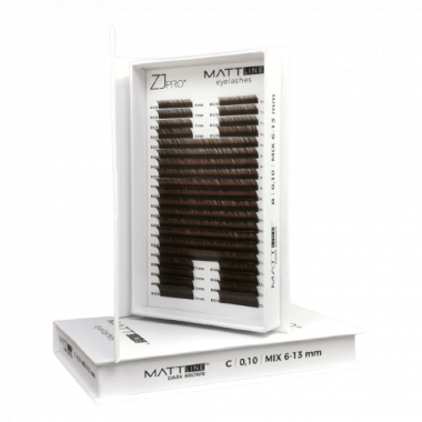  Eyelashes in pallets DARK BROWN Eyelashes MATTline™ ZJ Pro ZJPro 74.9 - 1