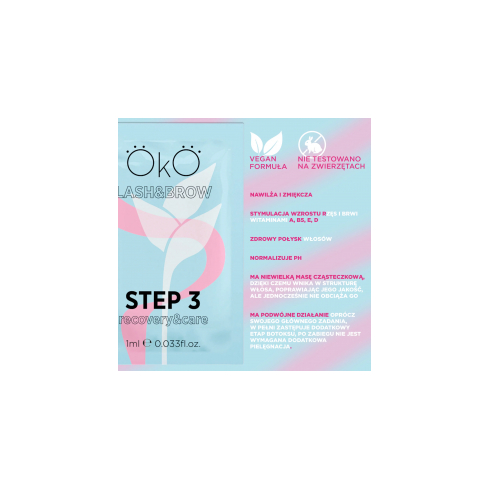 OkO STEP 3 CARE&RECOVERY do laminowania rzęs i brwi - 5 saszetek