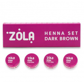 Zola Set Set de cejas de henna marrón claro