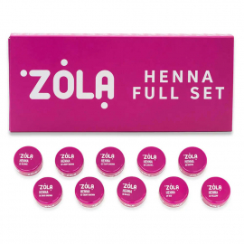 Kopie von Zola Set Dunkelbraunes Henna-Augenbrauen-Set