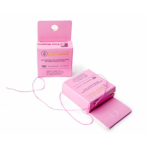 Nić barwiąca do geometrii brwi - różowa Wonder Lashes