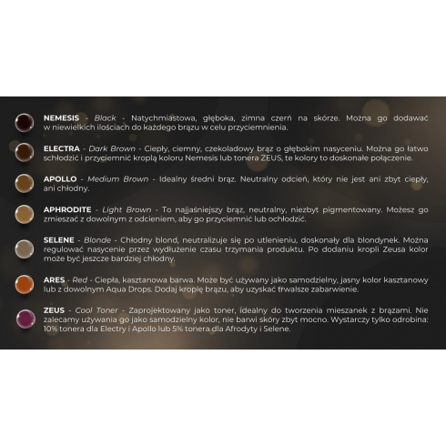 Farbka Aqua Drops Liquid Hybrid Tint APHRODITE - LIGHT BROWN Wonder Lashes