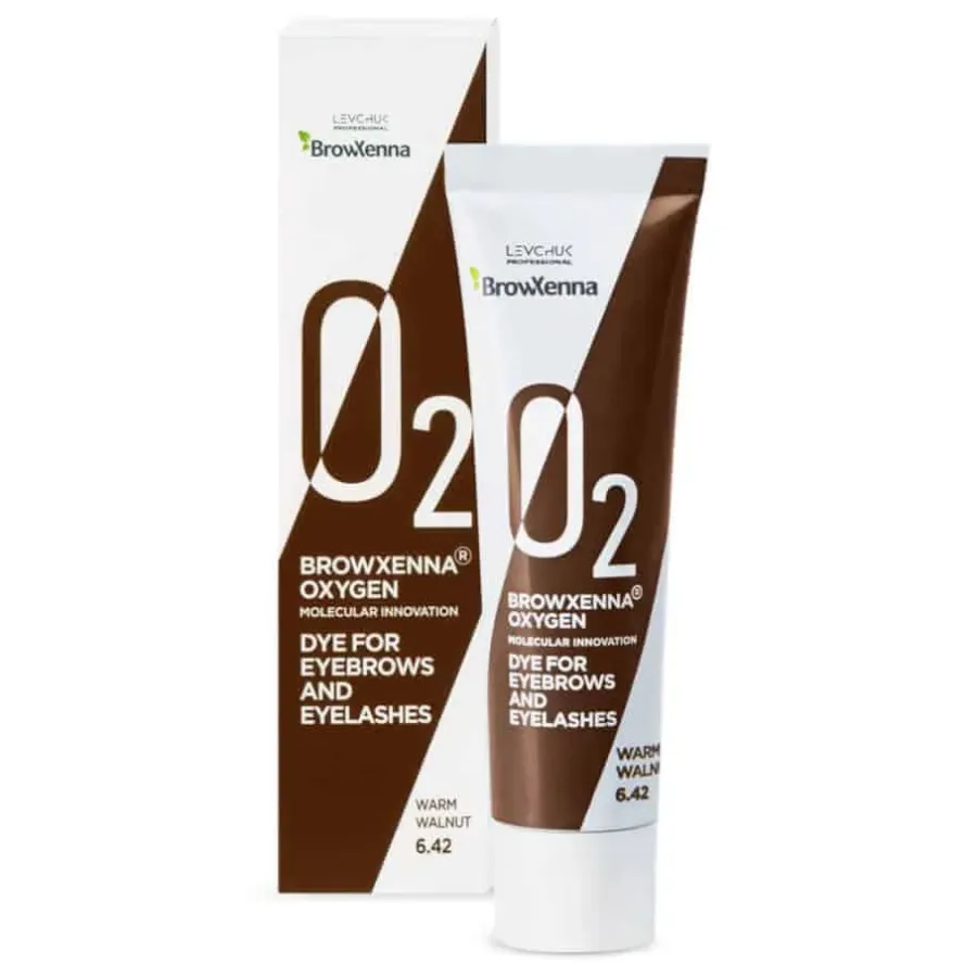 Oxygen J2 Farbka do rzęs i brwi BrowXenna - Warm Walnut 6.42