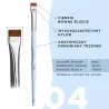 Pędzelek równy OkO lash&brow nr 4 BLACK EDITION