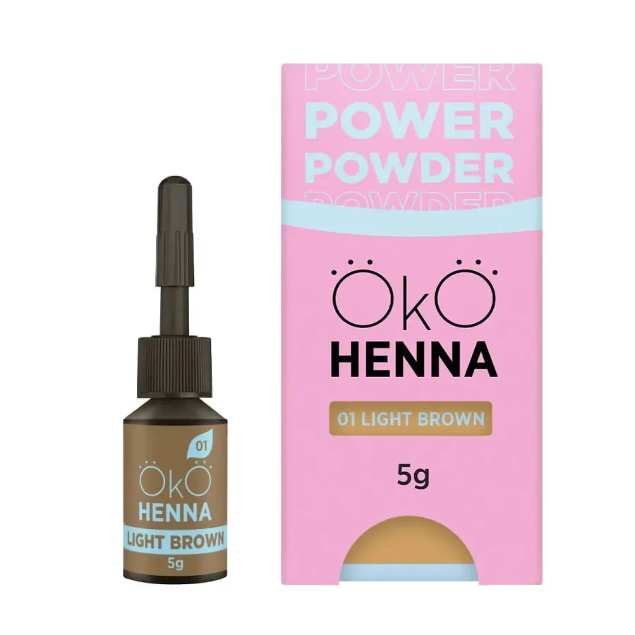 01 Light Brown Henna do brwi OKO Power Powder 5 g