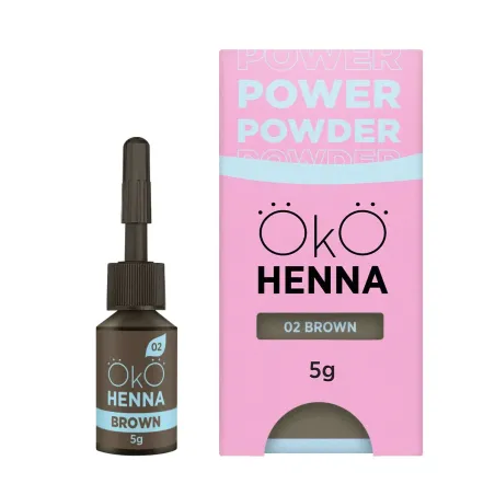 02 Brown Henna do brwi OKO Power Powder 5 g