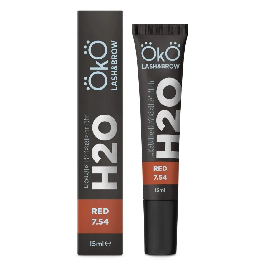 Red 7.54 Farba do brwi i rzęs OkO  H20 Liquid Hybrid Tint  15 ml