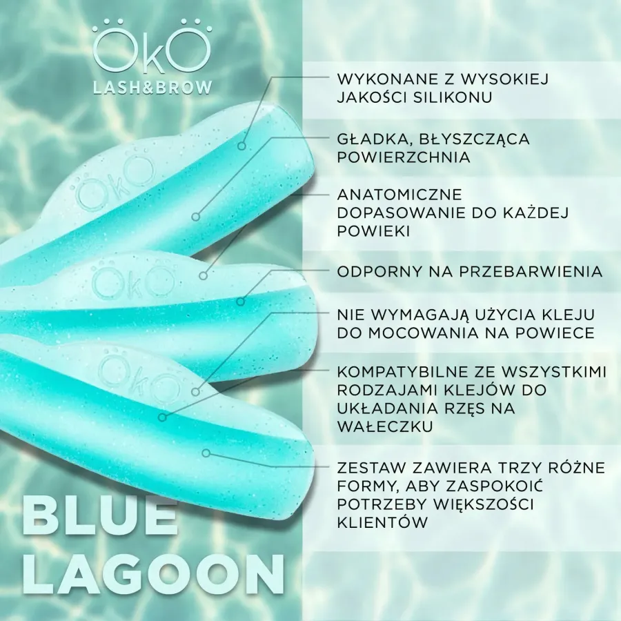 Wałki do laminacji OKO Blue Lagoon, 3 pary