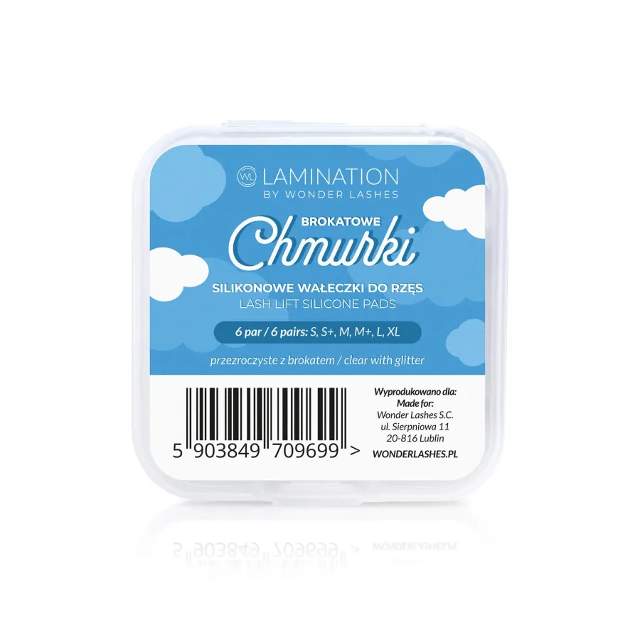 Wałeczki Brokatowe Chmurki 6par Wonder Lashes