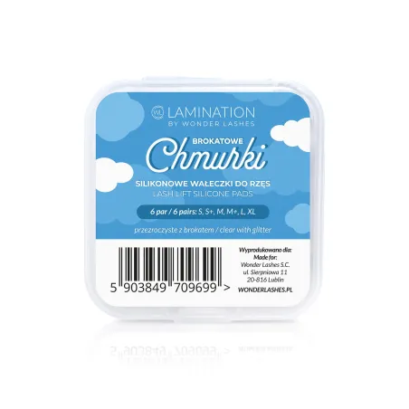 Wałeczki Brokatowe Chmurki 6par Wonder Lashes