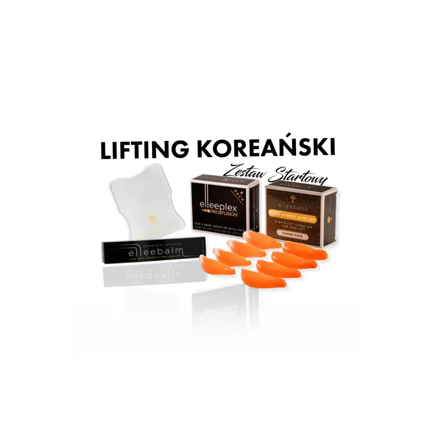 Koreański Lifting Rzęs Elleebana Elleeplex - Zestaw Startowy