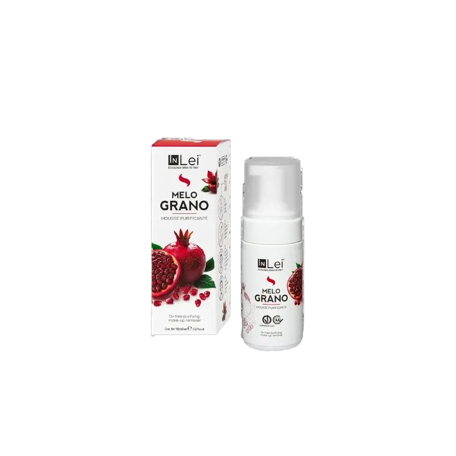 Inlei® Mousse ”MELOGRANO” – delikatna pianka do mycia i demakijażu 50ml