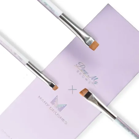 Zestaw profesjonalnych pędzli do brwi Many Beauty X Pimp My Brows