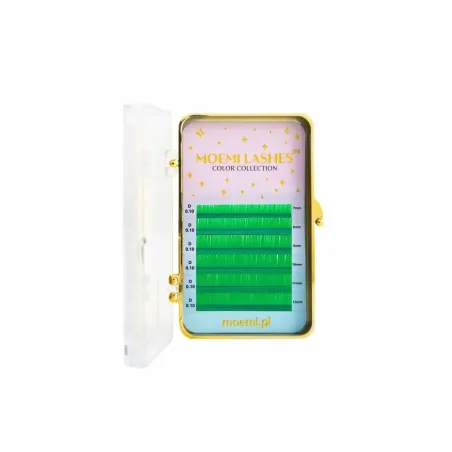 Zielone Rzęsy MINI MIX Moemi Lashes COLOR COLLECTION | Lashesmania