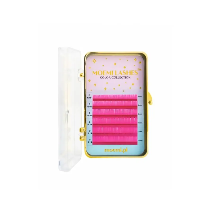 Różowe Rzęsy MINI MIX Moemi Lashes COLOR COLLECTION | Lashesmania