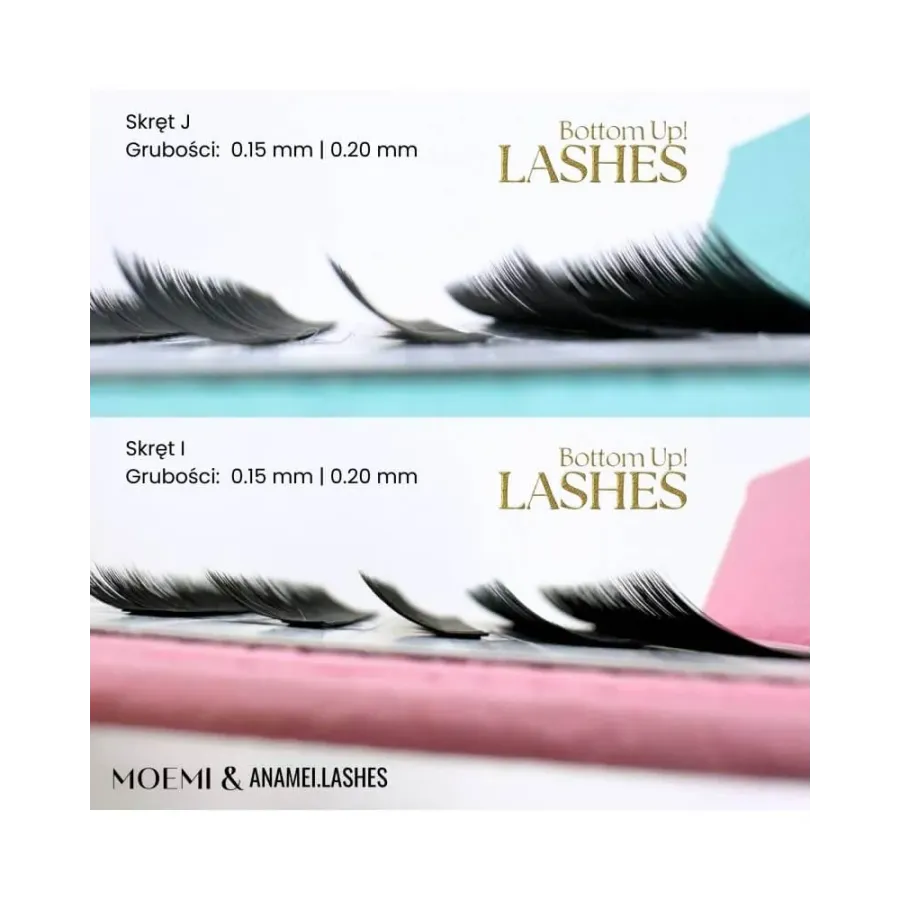 copy of copy of copy of copy of Zielone Rzęsy MINI MIX Moemi Lashes COLOR COLLECTION Green