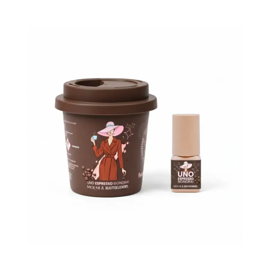 Brązowy Klej Do Rzęs UNO ESPRESSO SIGNIORA! 0.5 Sek | Lashesmania
