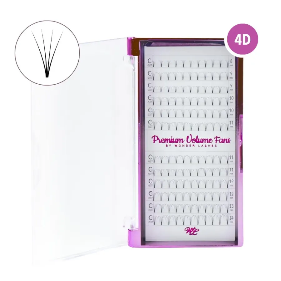 Rzęsy Premium Volume Fans WONDER LASHES 4D 0,07
