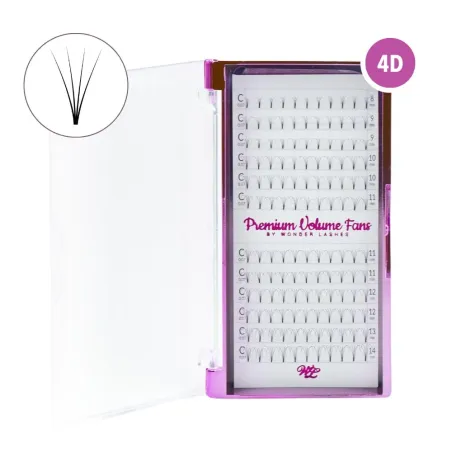 Rzęsy Premium Volume Fans WONDER LASHES 4D 0,07 | Lashesmania