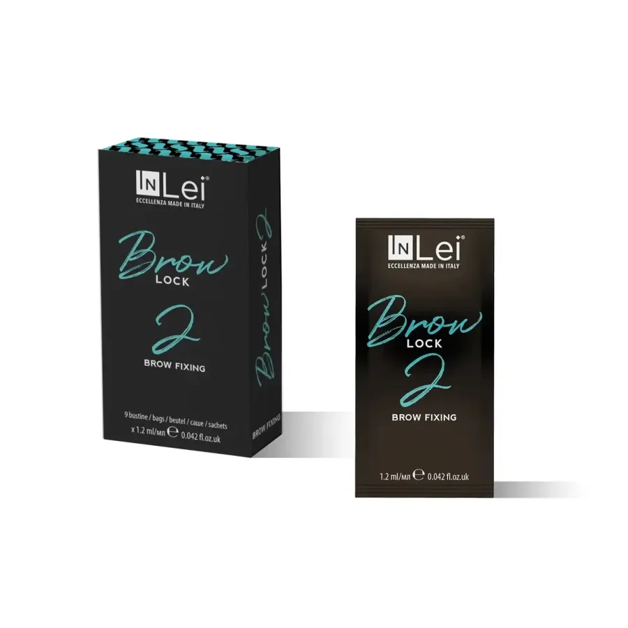 InLei® ”BROW LOCK 2” – Utrwalacz do brwi, zabieg BROW BOMBER 9 saszetek
