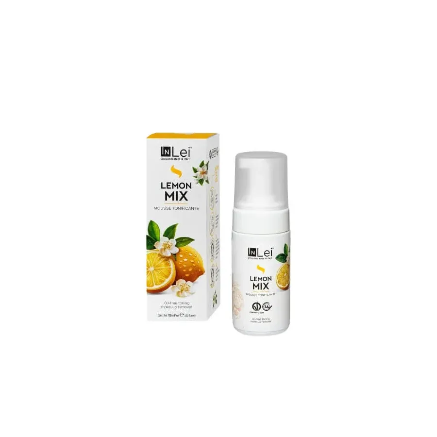 Inlei® Mousse ”LEMON MIX” – delikatna pianka do mycia i demakijażu 50ml