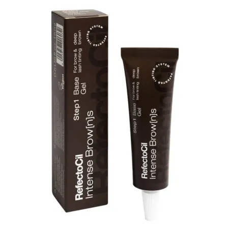 RefectoCil Intense Browns Base Gel Deep Brown 15ml farba do brwi i rzęs w kolorze głęboki brąz