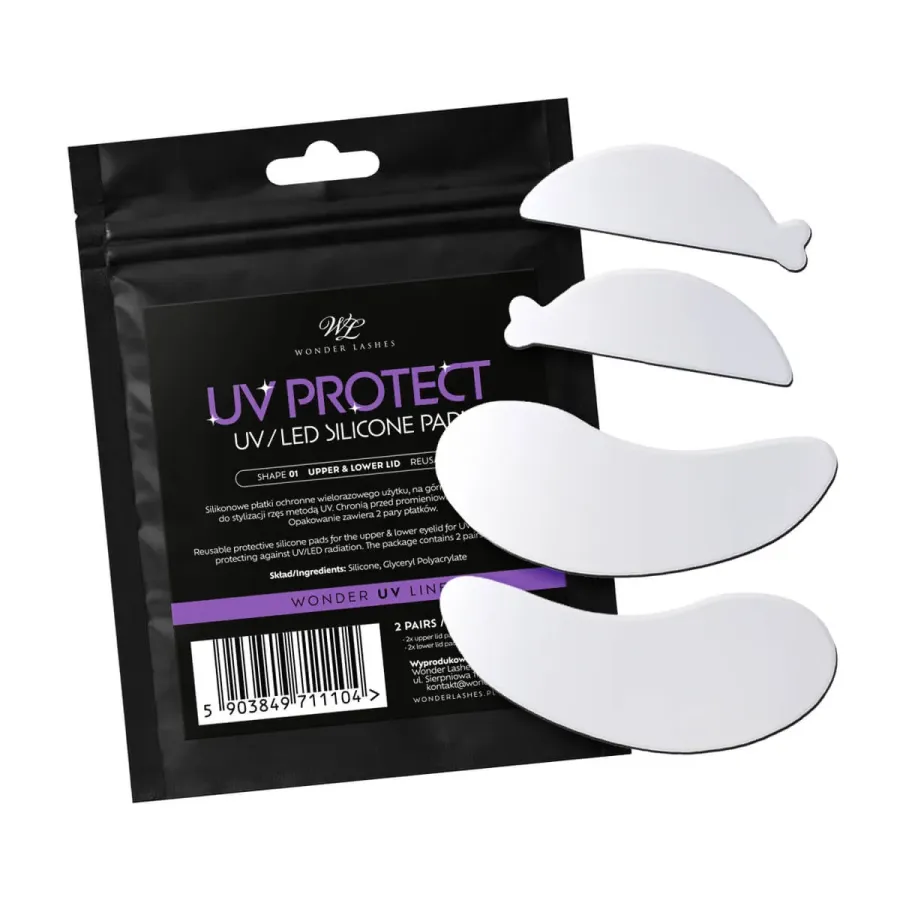 Silikonowe płatki UV PROTECT, zestaw na górną i dolną | Lashesmania
