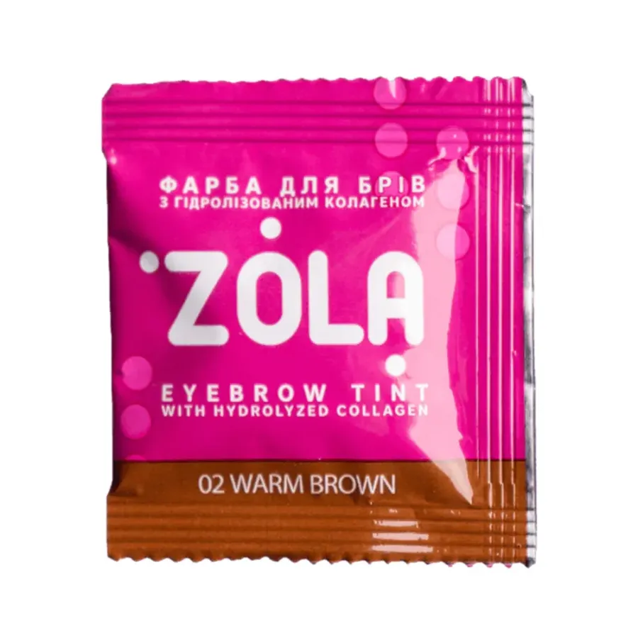 ZOLA Farba do Brwi z Kolagenem 02 Ciepły Brąz 5ml. | Lashesmania