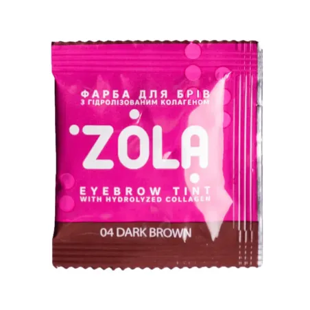 ZOLA Farba do Brwi z Kolagenem 04 Ciemnobrązowa 5ml. | Lashesmania