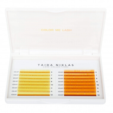  Eyelashes in pallets Eyelashes by Taida Niklas color "Havana Yellow/Florida Orange" Taida Niklas™ 59.9 - 1