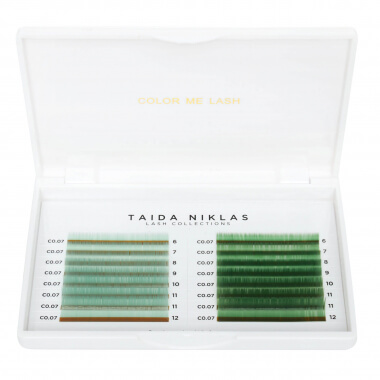  Eyelashes in pallets Eyelashes by Taida Niklas color "Green Light/Tropic Green" Taida Niklas™ 53.91 - 1
