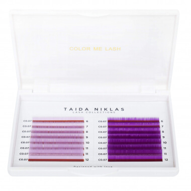  Rzęsy w paletkach Rzęsy firmy Taida Niklas kolor "Miss Violet/Purple Rain" Taida Niklas™ 59.9 - 1