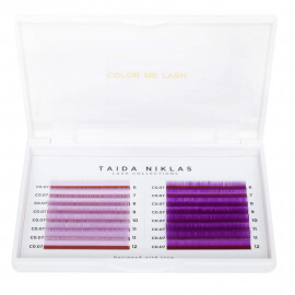 Taida Niklas eyelashes, color "Miss Violet/Purple Rain"