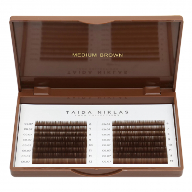  Eyelashes in pallets "Brown Collection" Eyelashes by Taida Niklas color MEDIUM Brown Taida Niklas™ 62.9 - 1