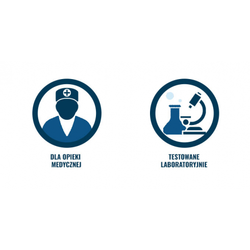  Akcesoria Maseczka medyczna chirurgiczna, 3 warstwowa, kolor różowy - 1 szt Lashes Mania 0.792 - 1