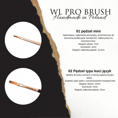  Koloryzacja Zestaw Pędzli Wonder Lashes  Pro Brush w tubie Wonder Lashes 149 - 1